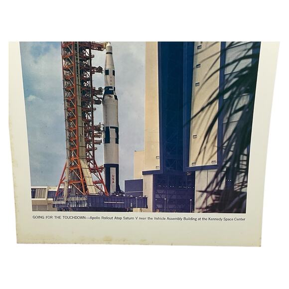 Vintage NASA Apollo Saturn V Rocket Photo Kennedy Space Center 1966 - Picture 2 of 5